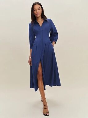 Reformation Tara Linen Dress